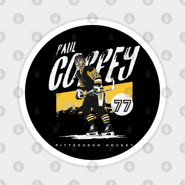 Paul Coffey Pittsburgh Grunge Magnet by lavonneroberson